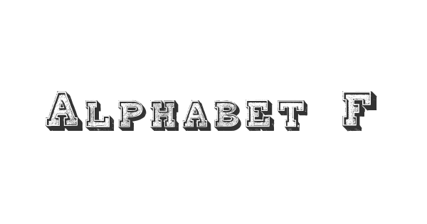 Alphabet Fantasie font thumbnail